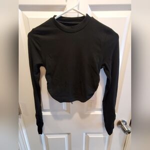 Commense cropped open back sz med NWT